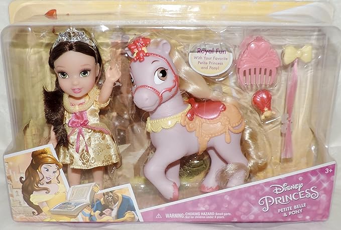 Disney Princess Petite Belle and Pony Beauty & The Beast Doll Playset RRP 19.99 CLEARANCE XL 9.99