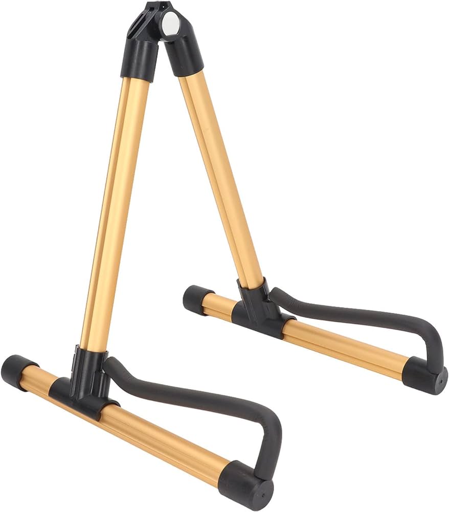 Longteam GST-02 Gold Coloured Aluminium Guitar Stand RRP 15 CLEARANCE XL 9.99