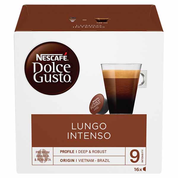 Nescafe Dolce Gusto Lungo Intenso 16 Capsules RRP 4.99 CLEARANCE XL 2.99 or 2 for 5