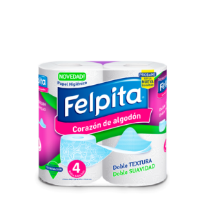 Felpita 4 Pack 2-Ply Toilet Rolls RRP 2.99 CLEARANCE XL 1.49