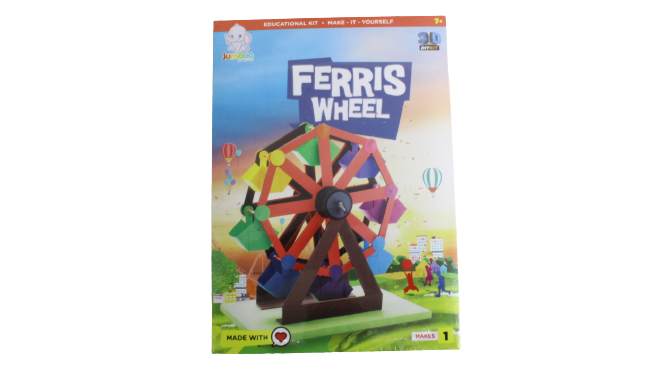 Jumboo Toys DIY 3D Ferris Wheel Kids Craft Project Kit RRP 9.99 CLEARANCE XL 1.99 or 2 for 3