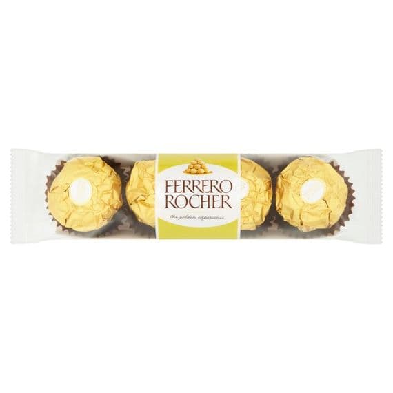 Ferrero Rocher Chocolate 4 Pieces 50g RRP 1.25 CLEARANCE XL 59p or 2 for 1