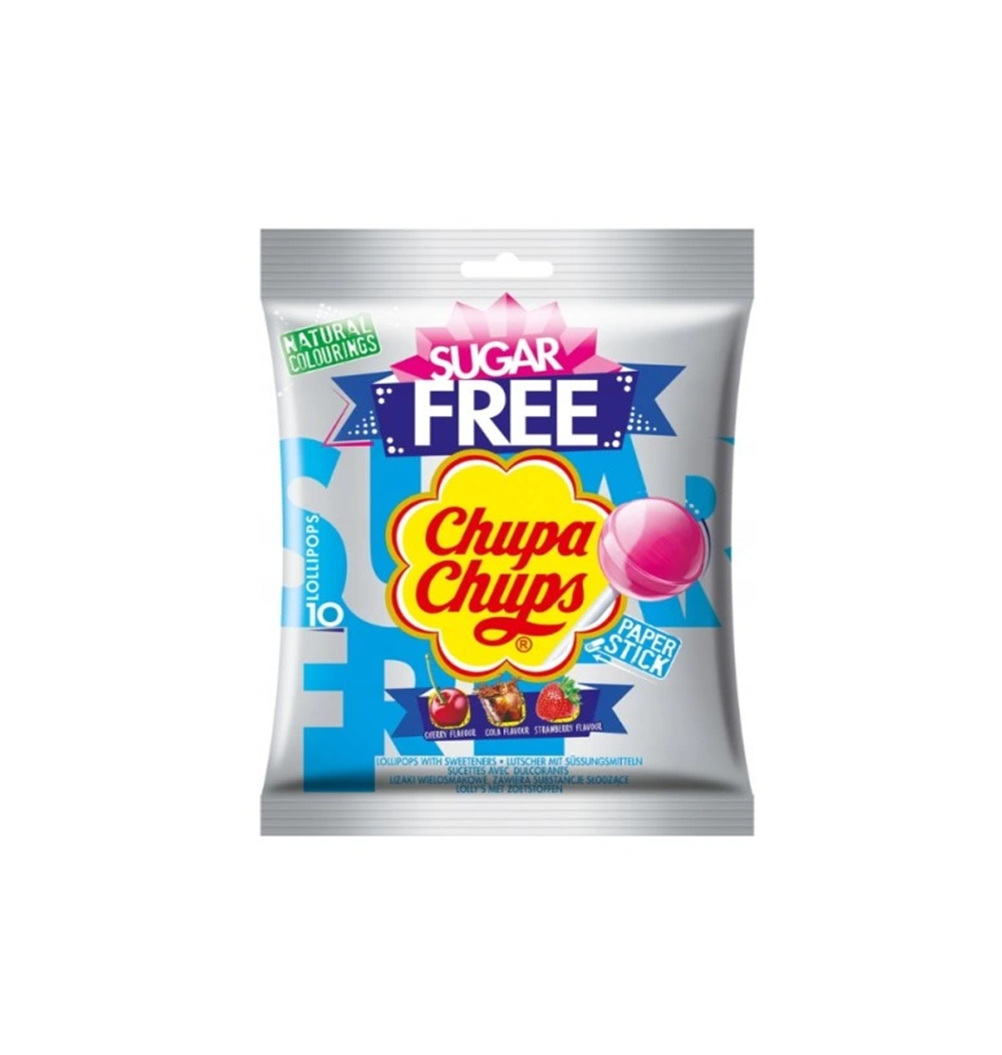 Chupa Chups Sugar Free 10 Lollipops 110g RRP 1.99 CLEARANCE XL 99p