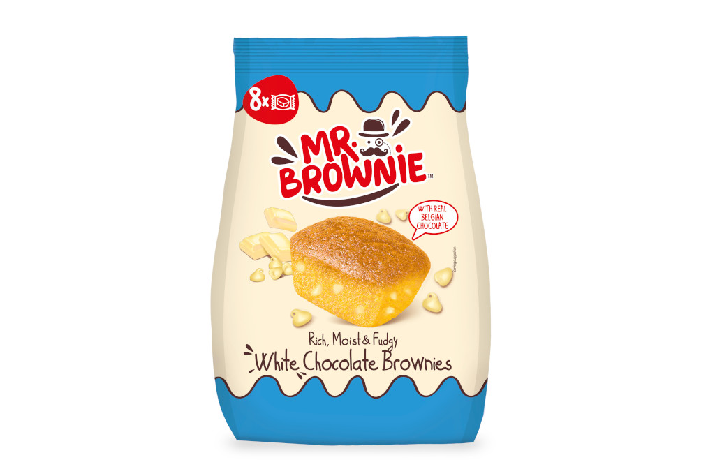 Mr. Brownie White Chocolate Brownies 8 Pack 200g RRP 2 CLEARANCE XL 89p or 2 for 1.50