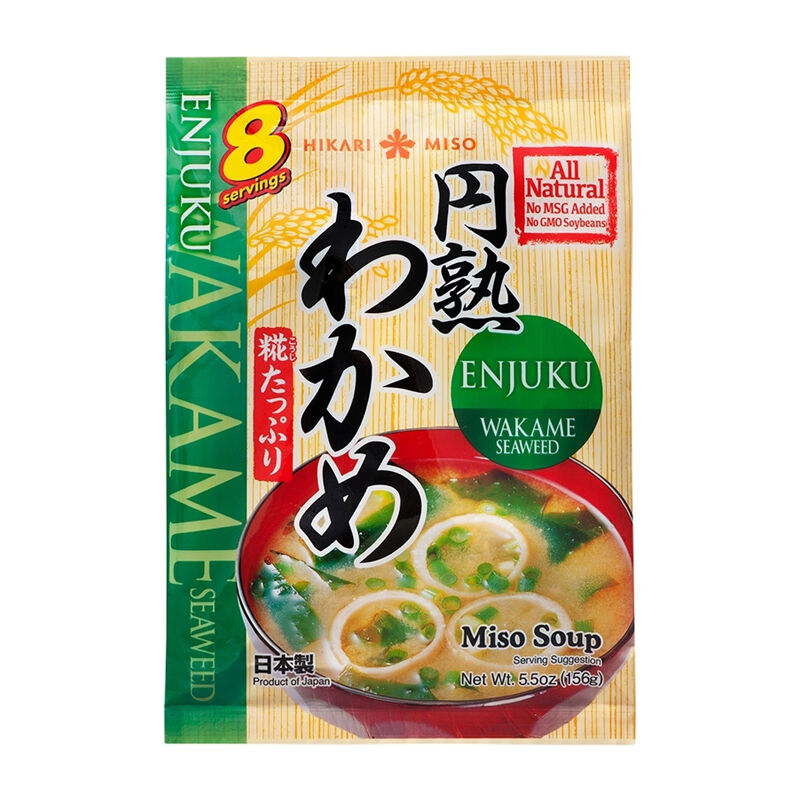 Hikari Enjuku Instant Miso Soup - Wakame Seaweed 8 Servings 156g RRP 3.50 CLEARANCE XL 1.99