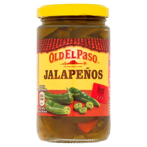 Old El Paso Jalapenos Hot 215g RRP 1.90 CLEARANCE XL 89p or 2 for 1.50