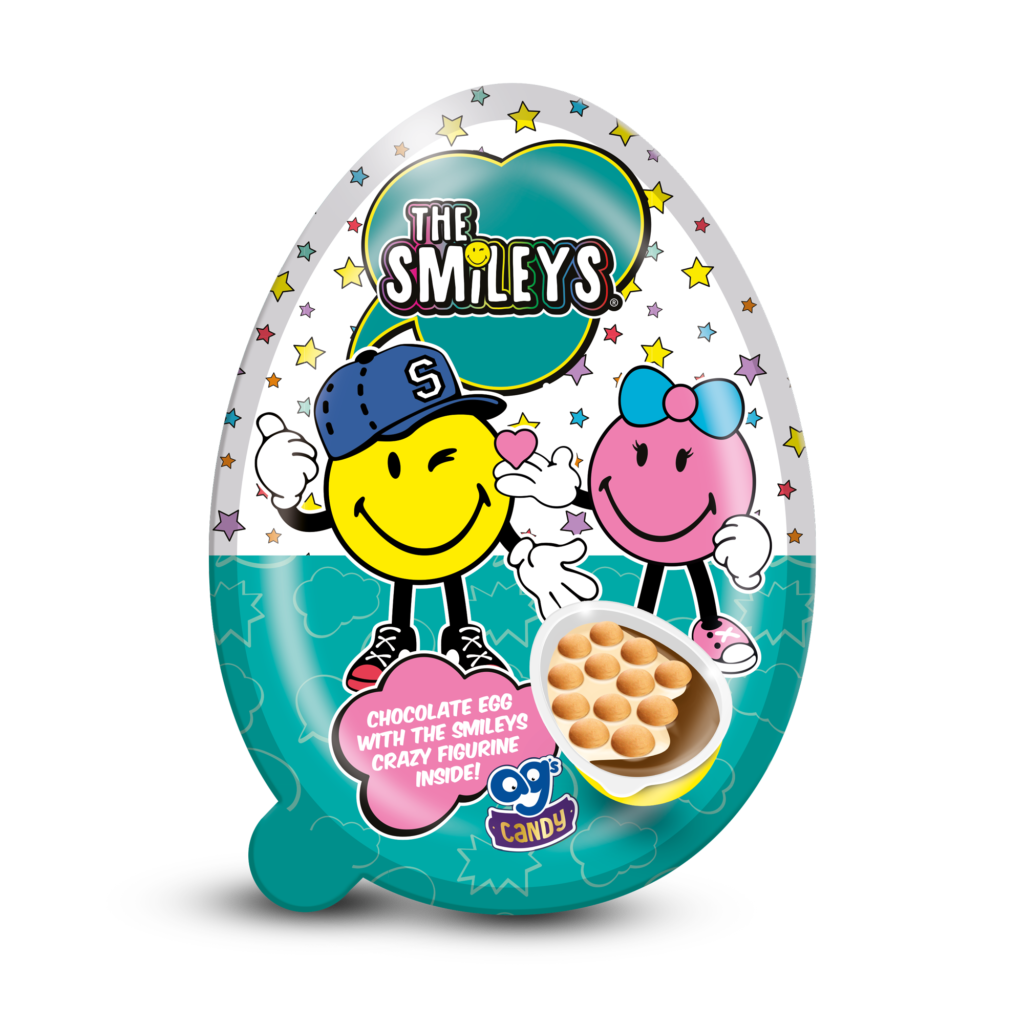 Ag's Candy The Smileys Chocolate Egg 20g RRP 1.30 CLEARANCE XL 59p or 2 for 1