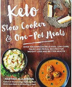 Martina Slajerova Keto Slow Cooker & One-Pot Meals Paperback Recipe Book RRP 16.99 CLEARANCE XL 7.99