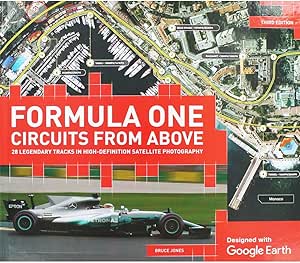 Bruce Jones Formula One Circuits From Above Hardcover Book RRP 25 CLEARANCE XL 11.99