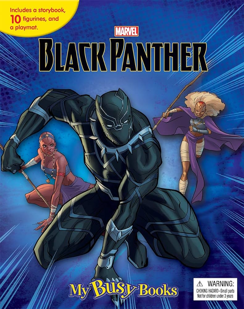 Marvel Black Panther My Busy Book RRP 10.99 CLEARANCE XL 5.99