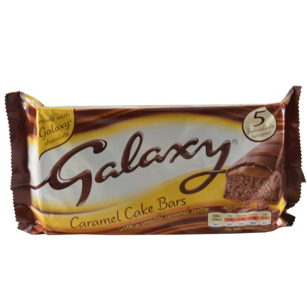 Galaxy Caramel Cake Bars 5 Pack (Nov 23 - Mar 24) RRP £2 CLEARANCE XL ...