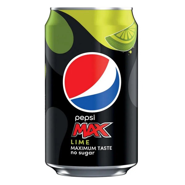 Pepsi Max Lime Maximum Taste No Sugar 330ml Can RRP 69p CLEARANCE XL 39p or 3 for 99p