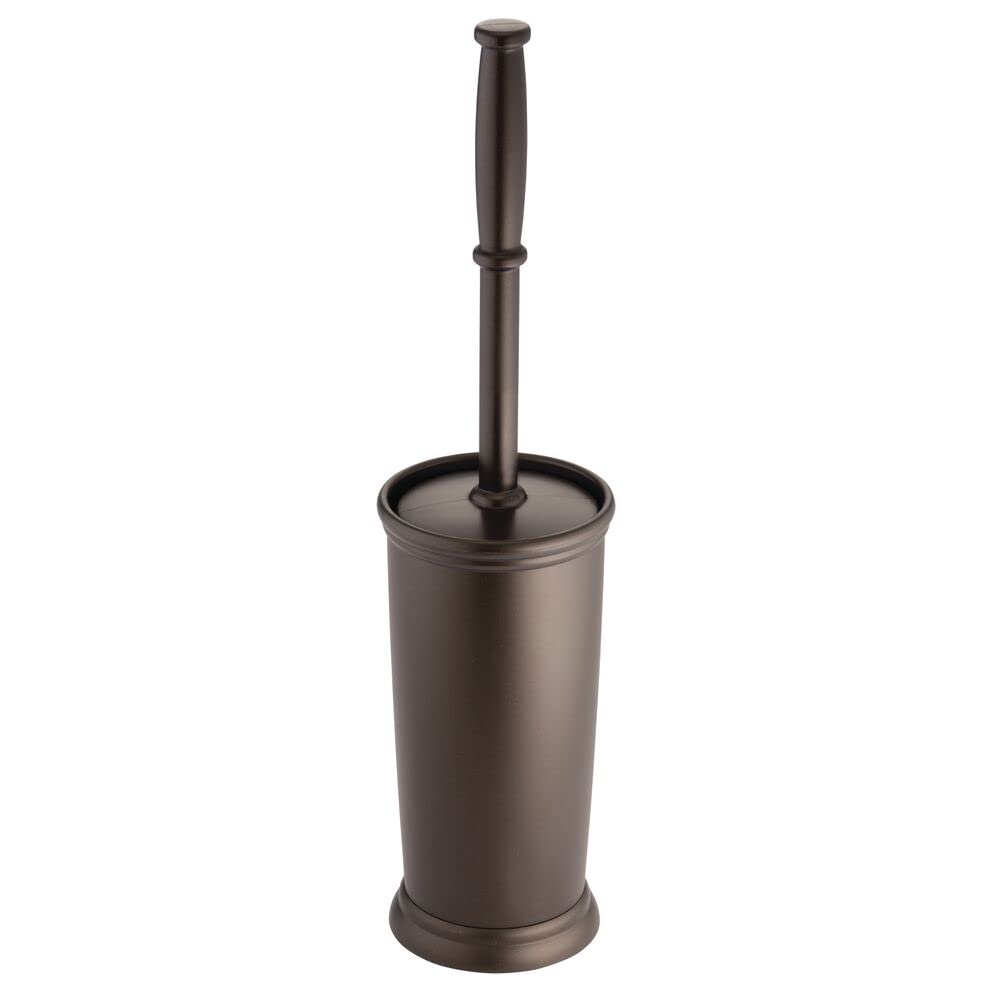 mDesign Bronze Coloured Toilet Bowl Brush and Holder RRP 9.99 CLEARANCE XL 4.99