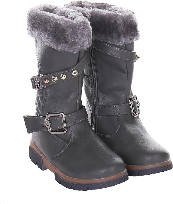 Forever Young Girls Winter Comfortable Faux Fur Lined Calf Boot UK Size 12.5 RRP 12.99 CLEARANCE XL 7.99