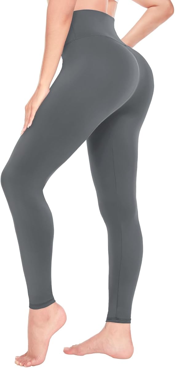 Lrauf Yoga Pants For Women Grey Medium RRP 10.99 CLEARANCE XL 5.99