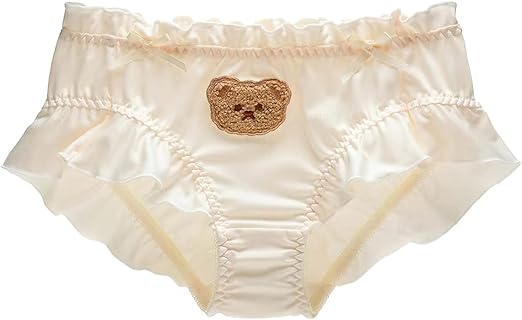 Zoochest Silk Panties Bikini Briefs Bear Design Pink UK Size Large RRP 15.05 CLEARANCE XL 7.99