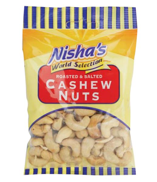 Nisha's World Selection Roasted & Salted Cashew Nuts 65g (Apr 23) RRP £ ...